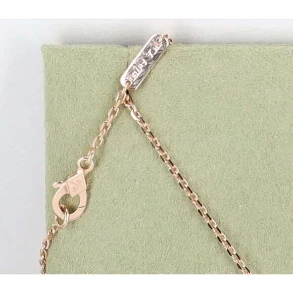 Van Cleef & Arpels Vintage Alhambra Necklace 2023 Holiday Pendant Grey 18K - Picture 6 of 7